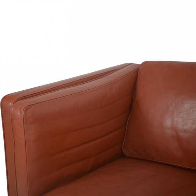 2333 Three-Seater Sofa in Cognac Leather by Børge Mogensen, 1990s For Sale - Image 3 of 18