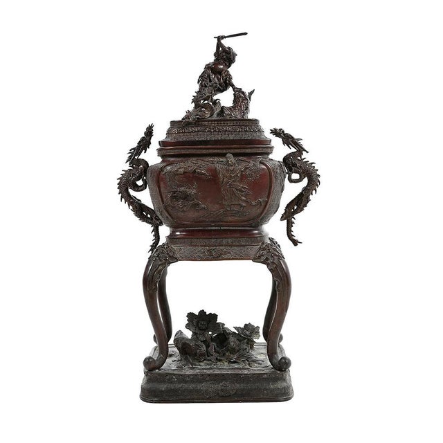 Chinese Bronze Perfume Burner For Sale - Image 4 of 4