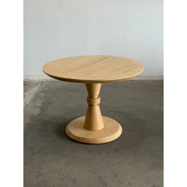 White Made to Order: Forma Dining Table in White Oak, 42” For Sale - Image 8 of 15