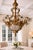 19th C French Louis XVI Gilt Bronze Milk Glass Chandelier For Sale - Image 6 of 16