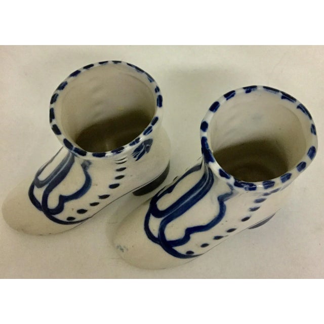 Victorian 1930s Victorian Porcelain Shoe Planters For Sale - Image 3 of 11