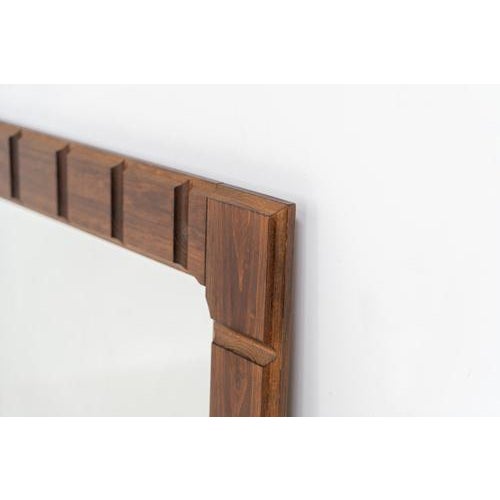 Sculptural Graphic Wall Mirror For Sale - Image 3 of 8