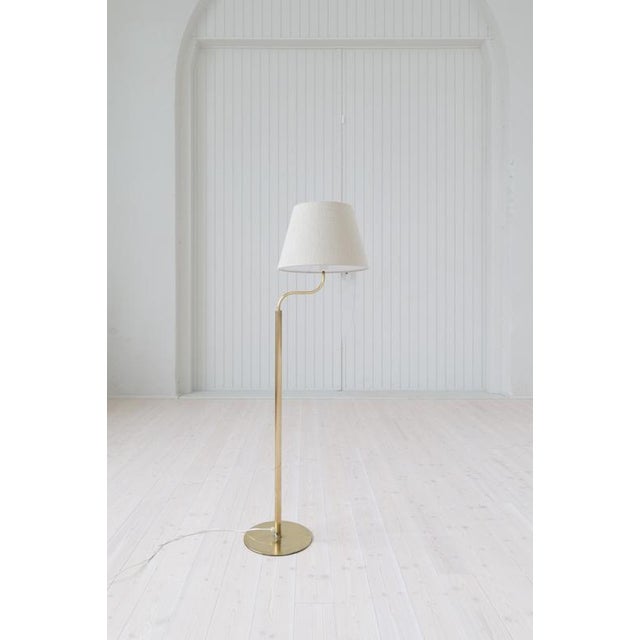 Mid-Century Modern Sculptural Brass Floor Lamps from Luxus, Sweden, 1970s For Sale - Image 3 of 14