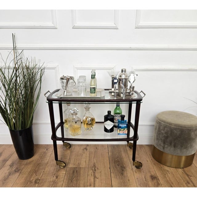 Vintage Art Deco Italian Dry Bar Cabinet by Paolo Buffa, 1950s For Sale - Image 3 of 10