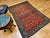 Vintage Persian Malayer Area Rug, Hand-Knotted Wool, Geometric Pattern, 4x6, Red & Blue For Sale - Image 4 of 14