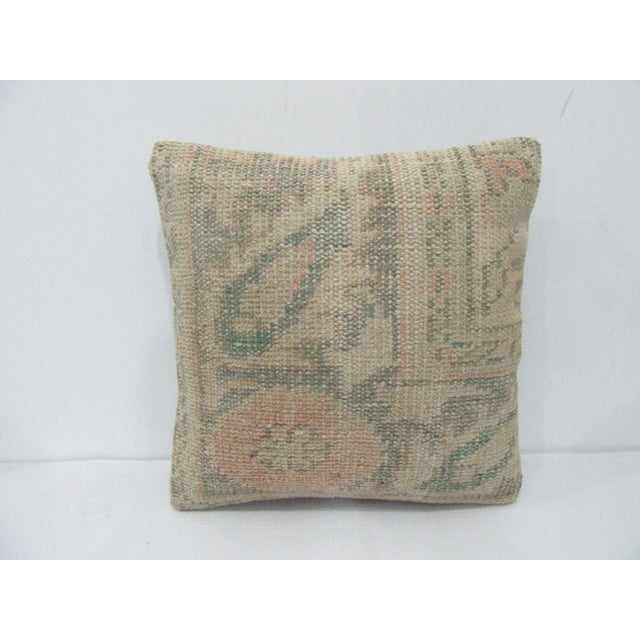 Faded Decorative Pillow Cover For Sale - Image 4 of 4