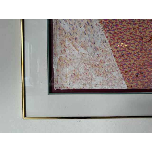 Harris G. Strong Lithography and Mixed Media on Paper Expressionist Painting, Framed For Sale In Miami - Image 6 of 12