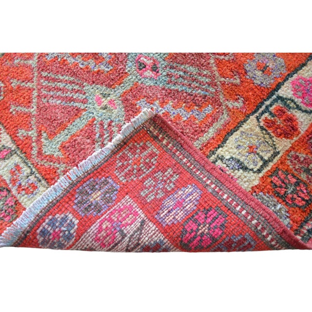 1970s Vintage Hand Knotted Tribal Kurdish Runner - 2'10' X 13'7' For Sale - Image 12 of 12