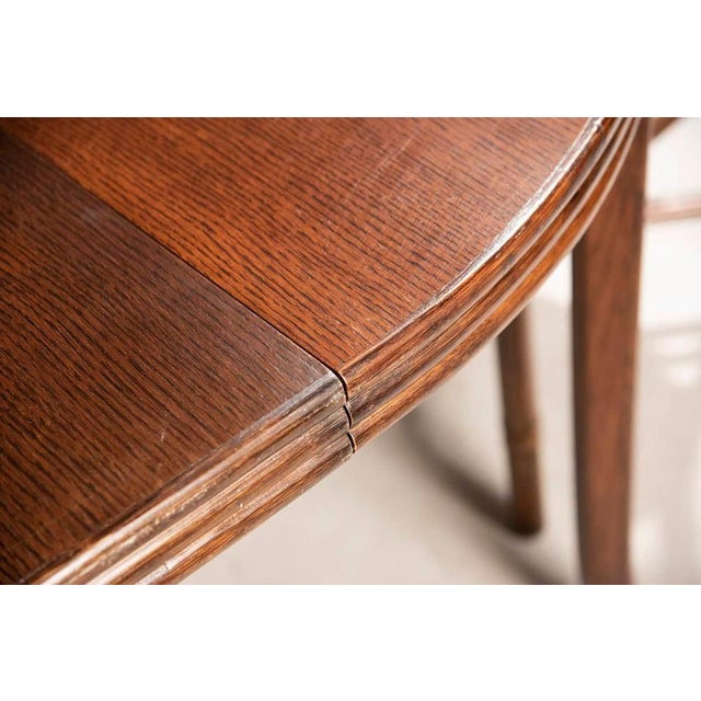 Wood Extendable Round Table and Rattan Chairs from Mc Guire, 1970s, Set of 5 For Sale - Image 11 of 18