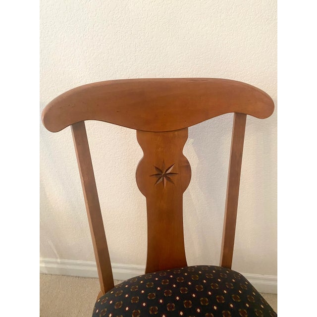Wood Late 20th Century Ethan Allen Country Crossings Chairs Set of Four Excellent "Mint" Condition For Sale - Image 7 of 13