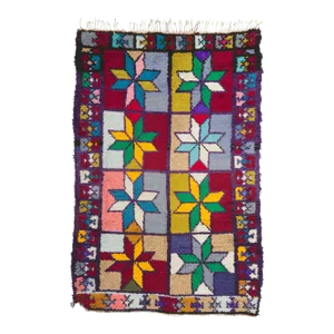 Vintage Berber Moroccan Azilal Rug - 04'00 X 06'02