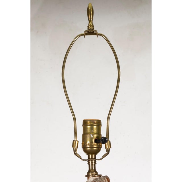 1960s Pair of French Neoclassical Daphne & Apollo Oak Lamps For Sale - Image 5 of 9