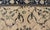 Vintage Turkish Oushak Rug With Vining Florals in Cream and Sapphire Blue For Sale - Image 12 of 15