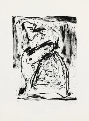Asger Jorn, The Story of Expensive Bread, Lithograph