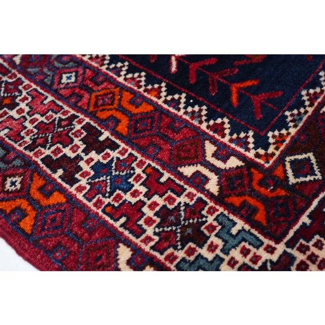 1970s Vintage Hamadan Rug 4'3'' x 6'6'' For Sale - Image 9 of 11