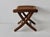 Wood Mid-Century Danish Modern Hans Wegner Style Wood Rope Cord Folding Stool Ottoman For Sale - Image 7 of 18