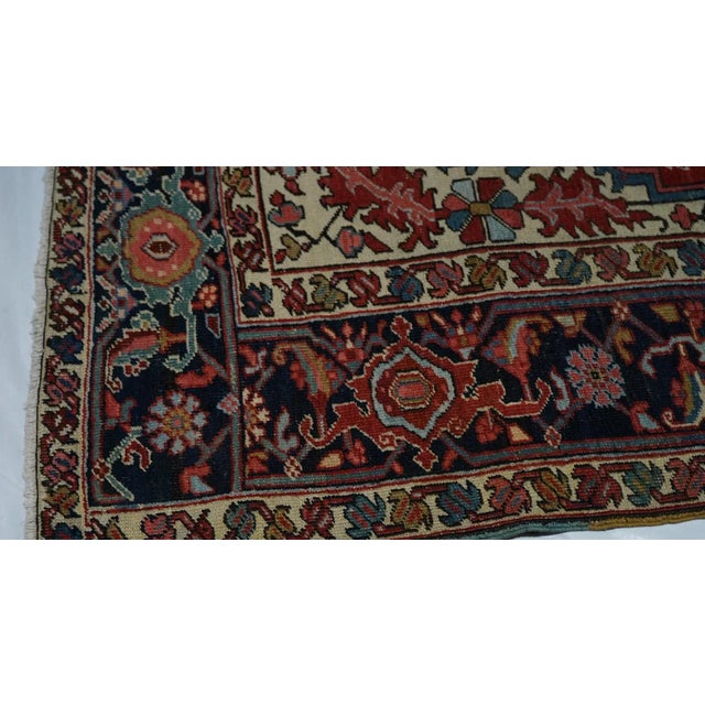 Antique Serapi Rug 4'5'' x 6'9'' For Sale In New York - Image 6 of 9