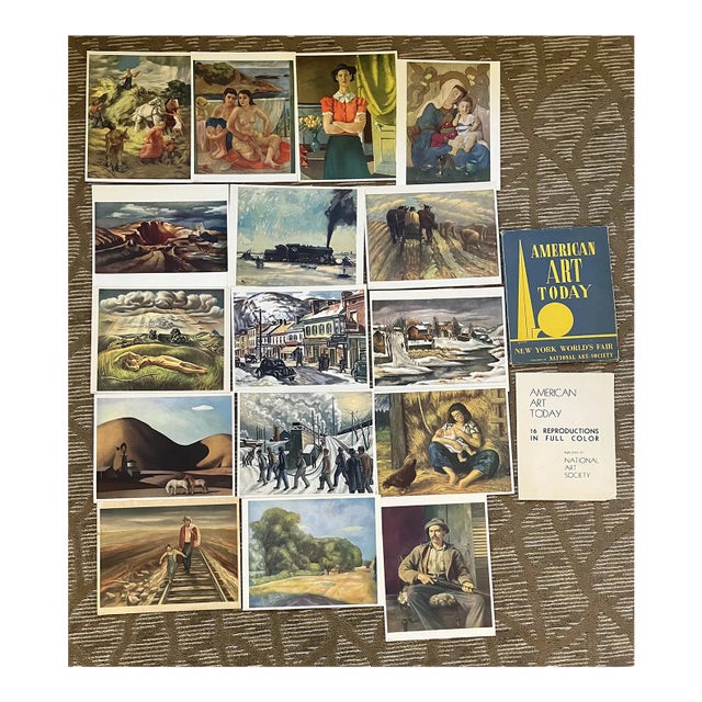 1939 New York World’s Fair Folio With 16 Art Prints For Sale