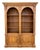 1990s Ethan Allen Legacy Maple Double Arched Library Bookcase Cabinet Hutch Display For Sale