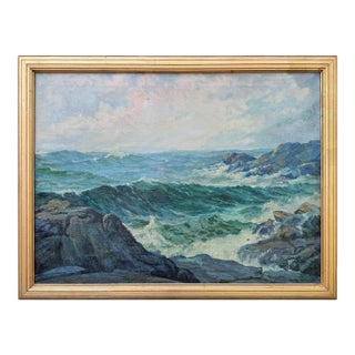 Early 20th Century American Seascape Oil Painting For Sale