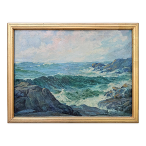 Early 20th Century American Seascape Oil Painting