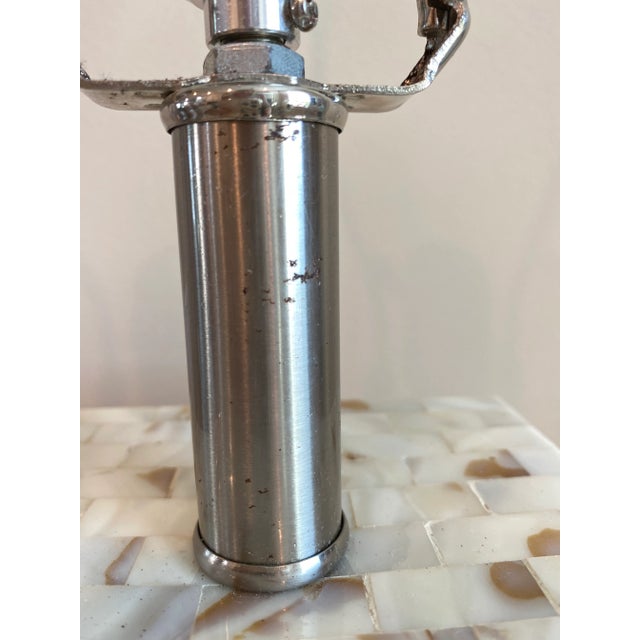 Allison K West Mother of Pearl Thumbprints Table Lamp M For Sale - Image 10 of 13