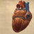 Mid 20th Century Mid 20th Century German Educational Heart Anatomy Rollup Chart For Sale - Image 5 of 12