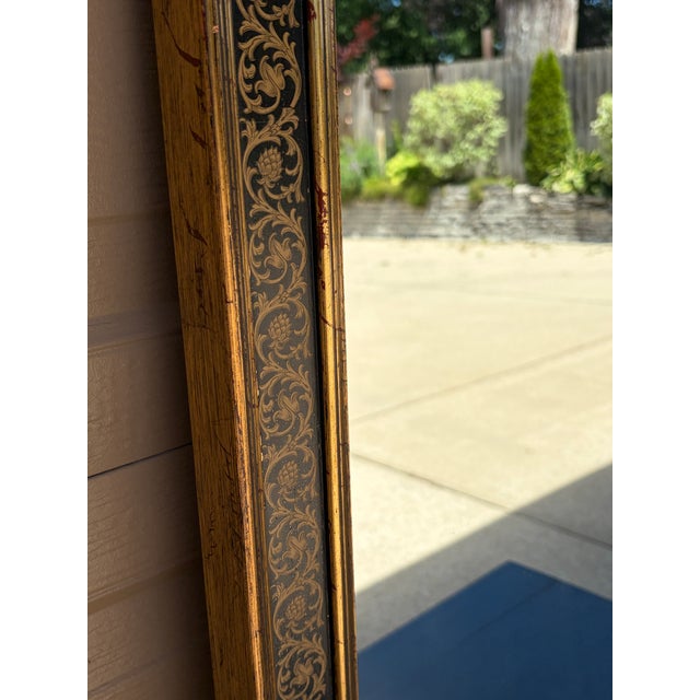 Regency Painted Giltwood Mirror With Scrolling Vines For Sale - Image 11 of 13