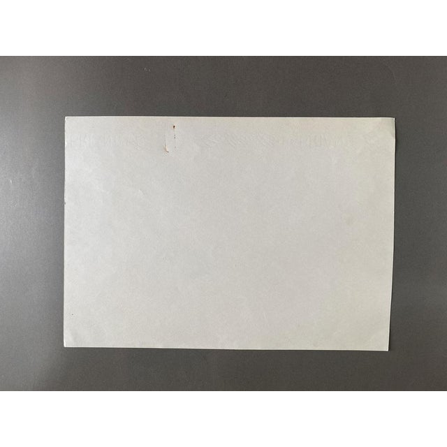 Edival Ramosa, Multicolor Floor Lamp Project, 1973, Pencil Drawing on Paper For Sale - Image 8 of 10