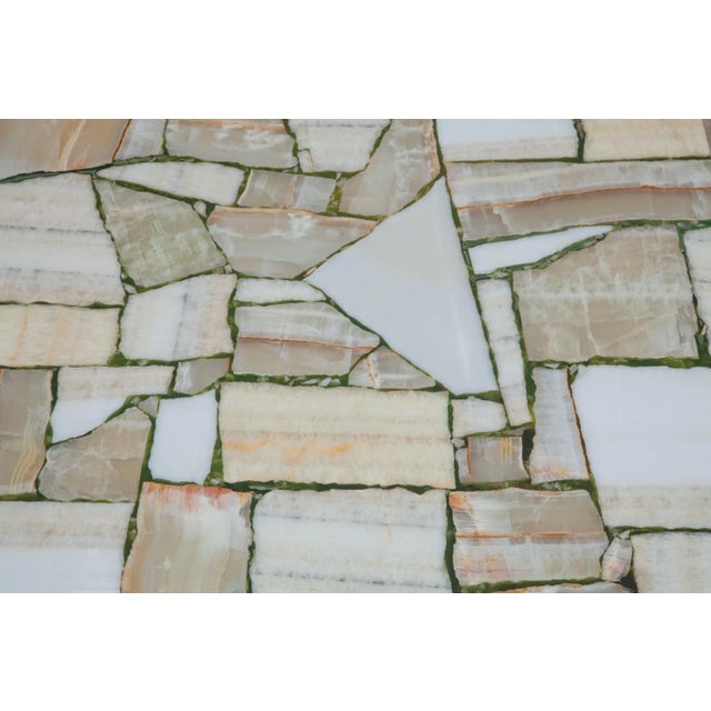 Mosaic Marble End Table, 1960s For Sale - Image 3 of 7