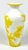 Chinese Pristine Vintage Chinese Peking Glass Vase Yellow Over White Carved Surface For Sale - Image 3 of 9