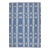 Blue Modern Flatweave Handmade Wool Rug 4'3" X 5'11" For Sale