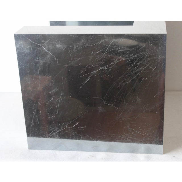 1970s Paul Evans Style Chrome Cantilevered Side Table Night Stand Vintage For Sale - Image 15 of 17