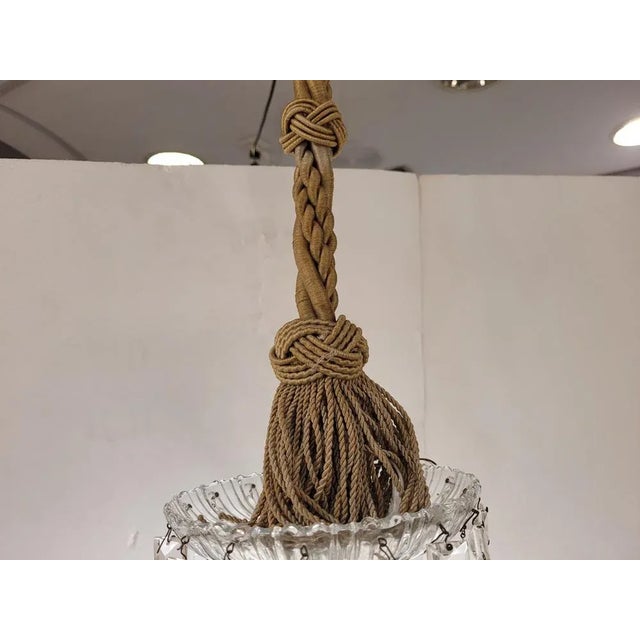 Crystal Chandelier, Italy, 1940s For Sale - Image 10 of 11