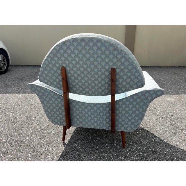 This rare gondola chair and chair was designed by Luigi Tiengo and produced by the Canadian manufacturer Cimon in the...