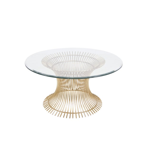 Contemporary Matthew Izzo Home Powell Gold Leaf Coffee Table Base For Sale - Image 3 of 3