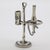 Vintage Italian Handmade Genuine Silver Old Oil Lamp Dollhouse Miniature For Sale - Image 4 of 9