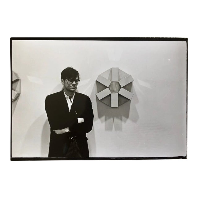 Fred McDarrah, Vintage Print Silver Gelatin Signed Photograph Robert Smithson Land Art Artist, 1966 For Sale