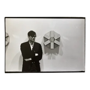 Fred McDarrah, Vintage Print Silver Gelatin Signed Photograph Robert Smithson Land Art Artist, 1966