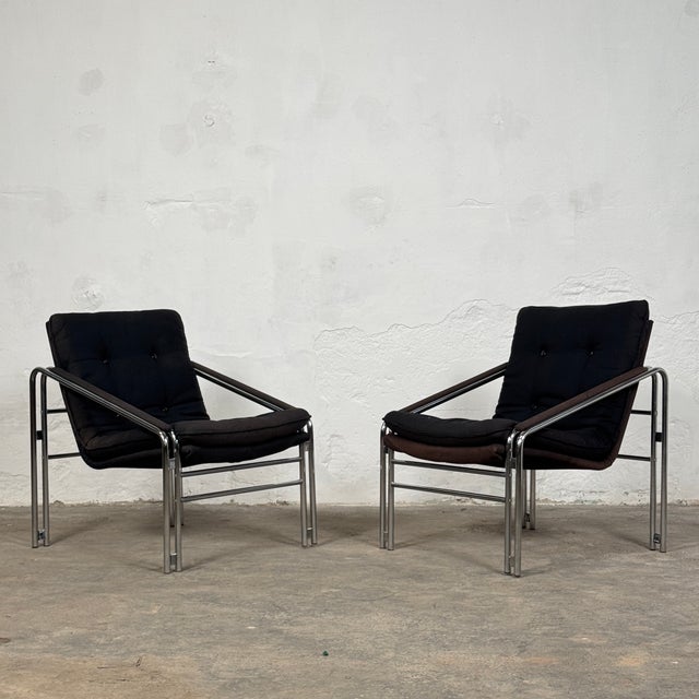 Mid-Century Bauhaus Style Armchairs, 1990s, Set of 2 For Sale - Image 11 of 17