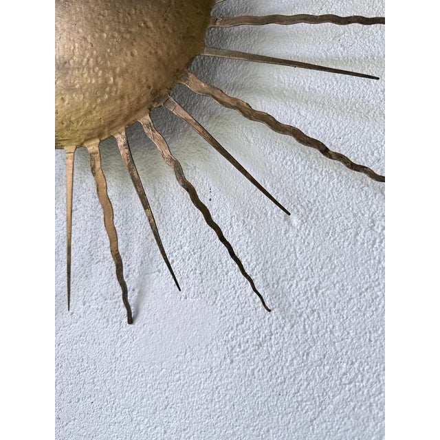 Sun Wall Sconce, 1950s For Sale - Image 9 of 18