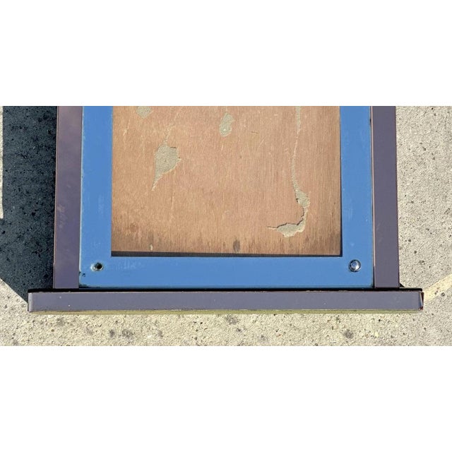 Large Art Deco Peach Glass Table Top Picture Frame For Sale - Image 4 of 18