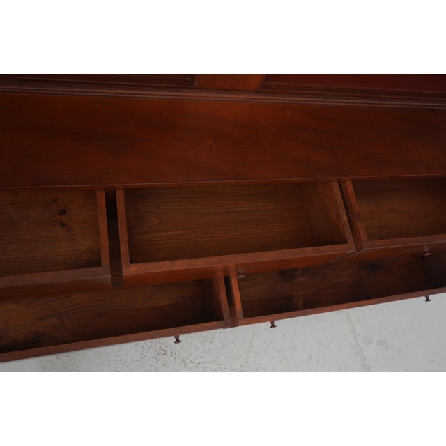 Simms and Thayer Vintage Pine Linen Press Rustic Cupboard Cabinet For Sale In Philadelphia - Image 6 of 17