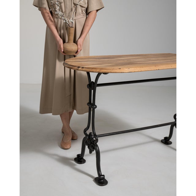 Cast Iron Bistro Table, Antique, France, Circa 1900 For Sale - Image 14 of 17