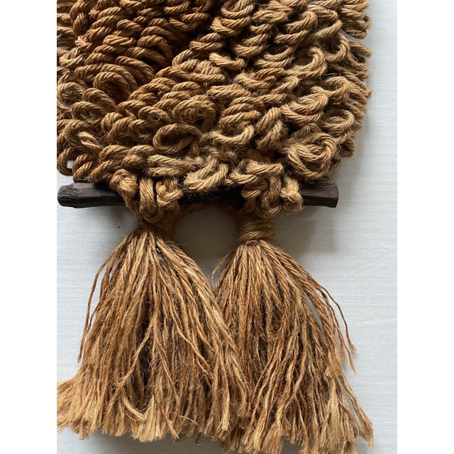 Macrame Owl Tapestry, 1970s For Sale - Image 4 of 6