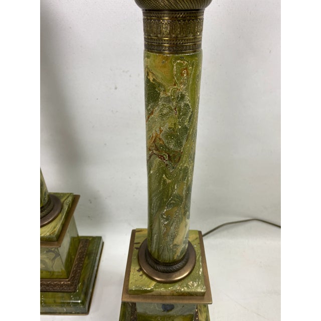 1970s Vintage Paul Hanson Neoclassical Lamps- a Pair For Sale - Image 5 of 13
