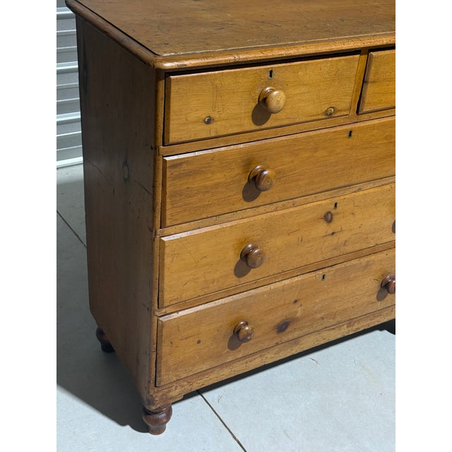 Antique Pine Two Over Three Drawers - Chest of Drawers From England For Sale - Image 4 of 18