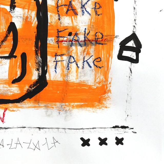 Mouse Musk - Original Urban Pop Art Acrylic Oil Pastel and Ink Artwork on Paper For Sale - Image 4 of 6