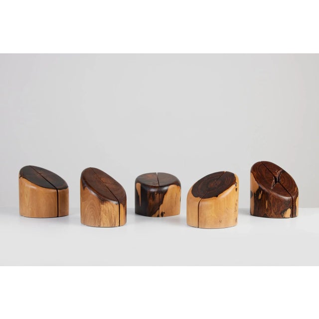 Don Shoemaker for Señal Bookends in Solid Cocobolo For Sale - Image 9 of 10