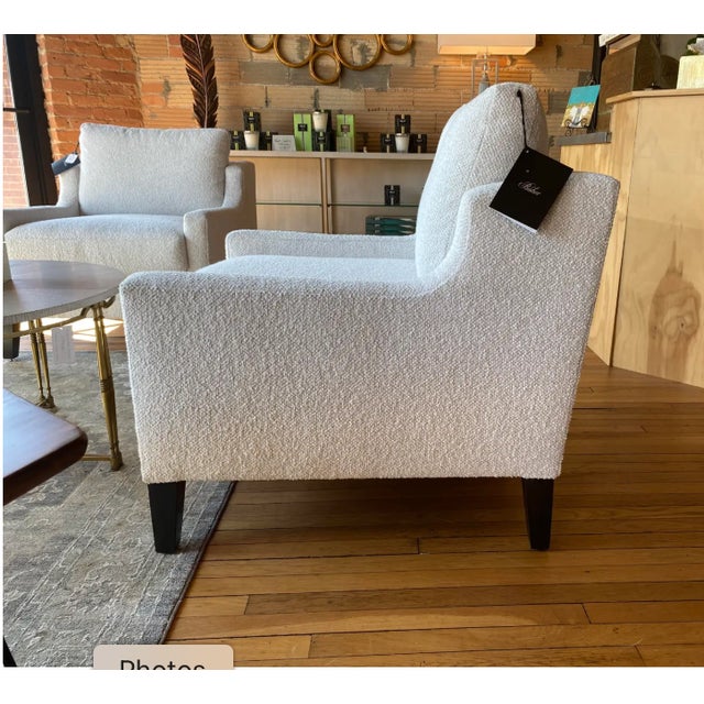 Baker Furniture Company Baker Ensley Chairs With Perennial Fabric (4 Available) For Sale - Image 4 of 7